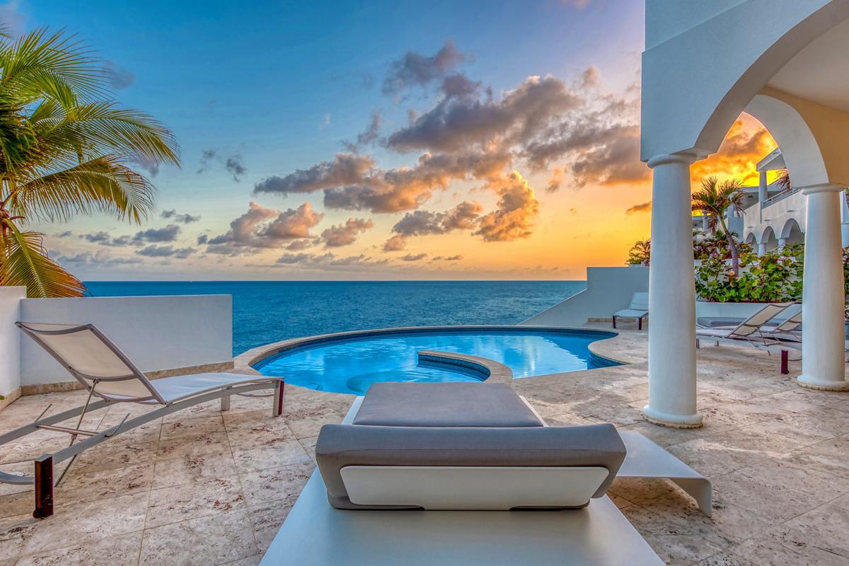 Pool Villa rental St Martin - Sunset